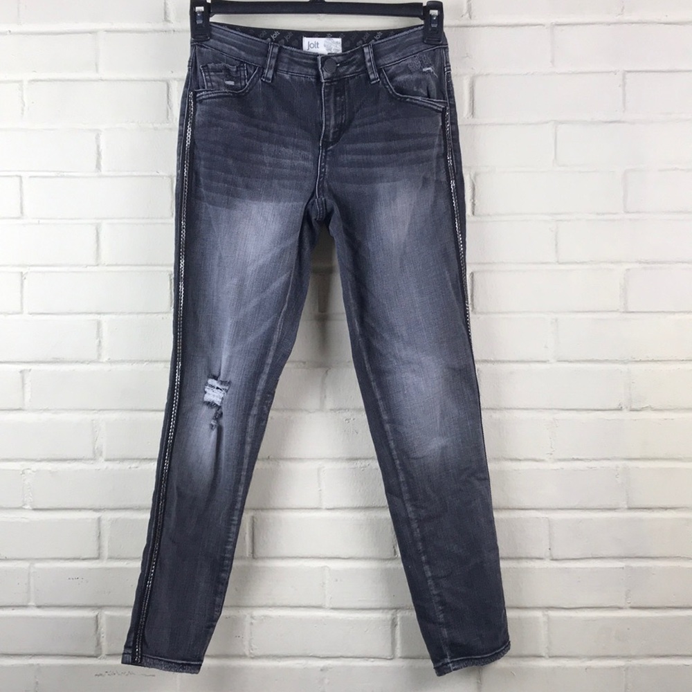 Jolt Black Rip Style Jeans